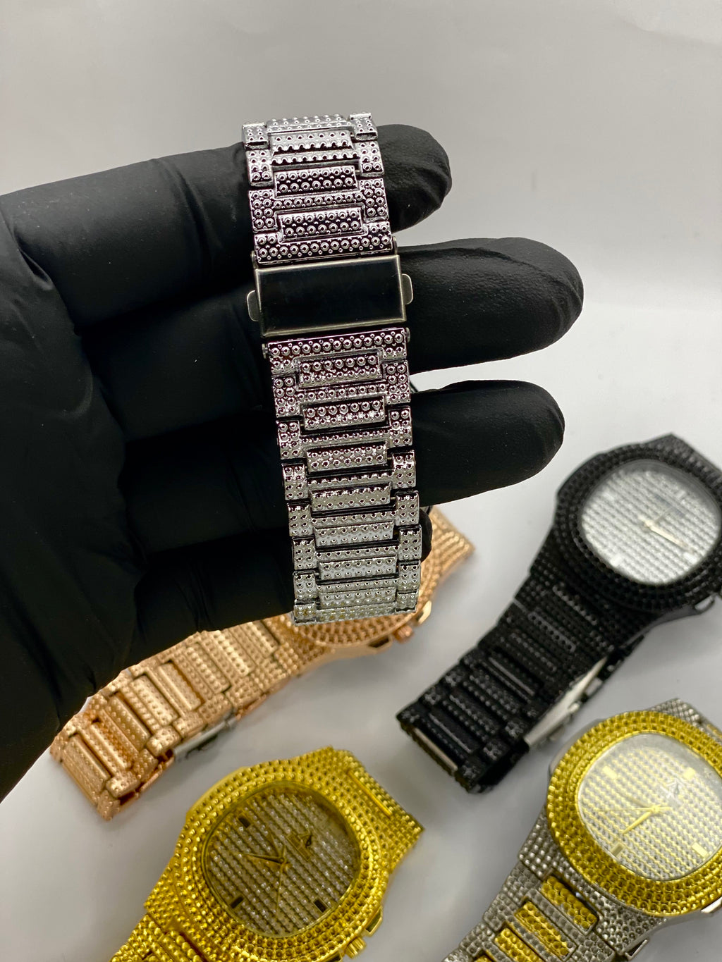 Silver Frost Iced Luxury Watch