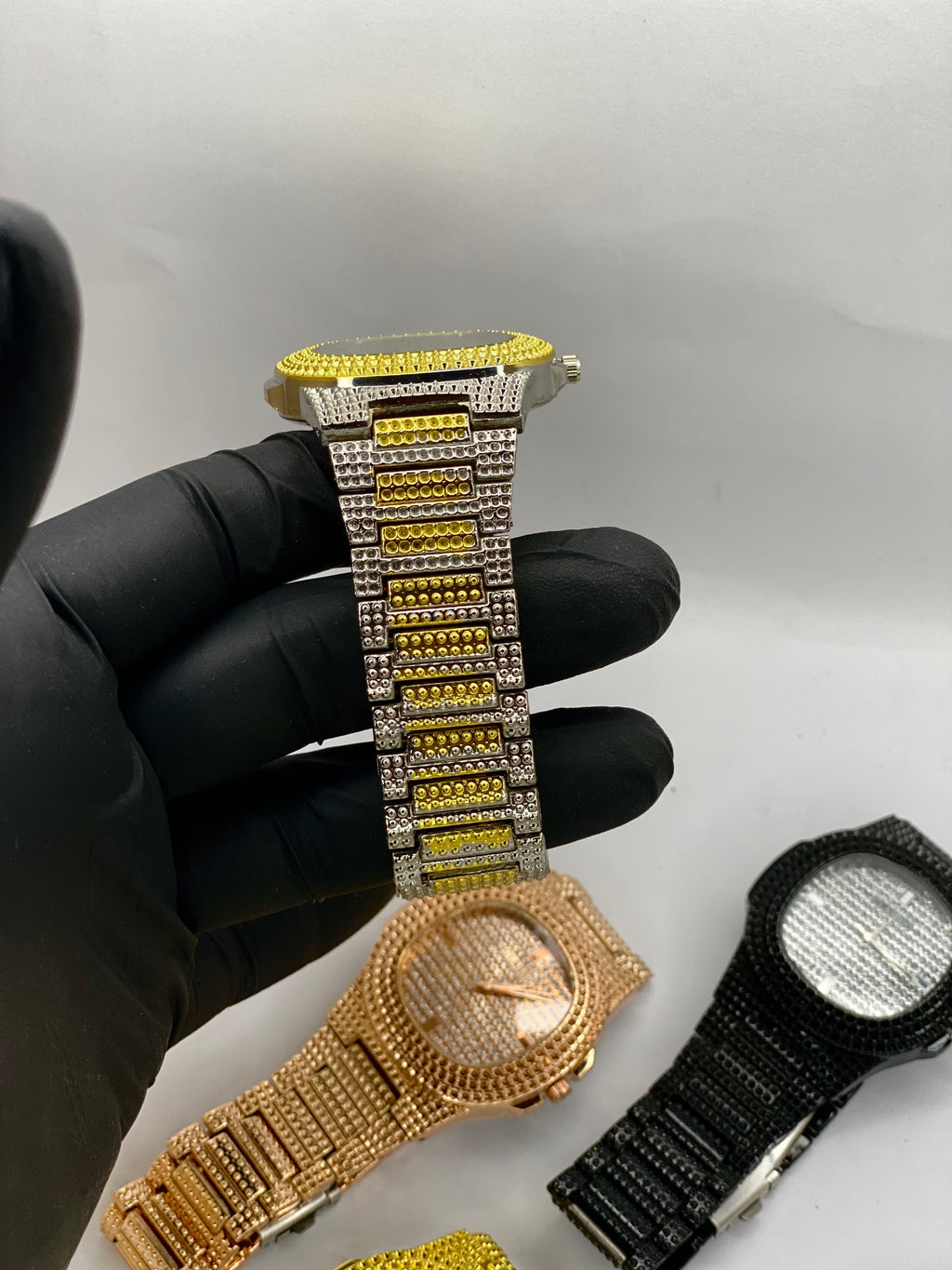 Royal Dual Tone Iced Luxury Watch