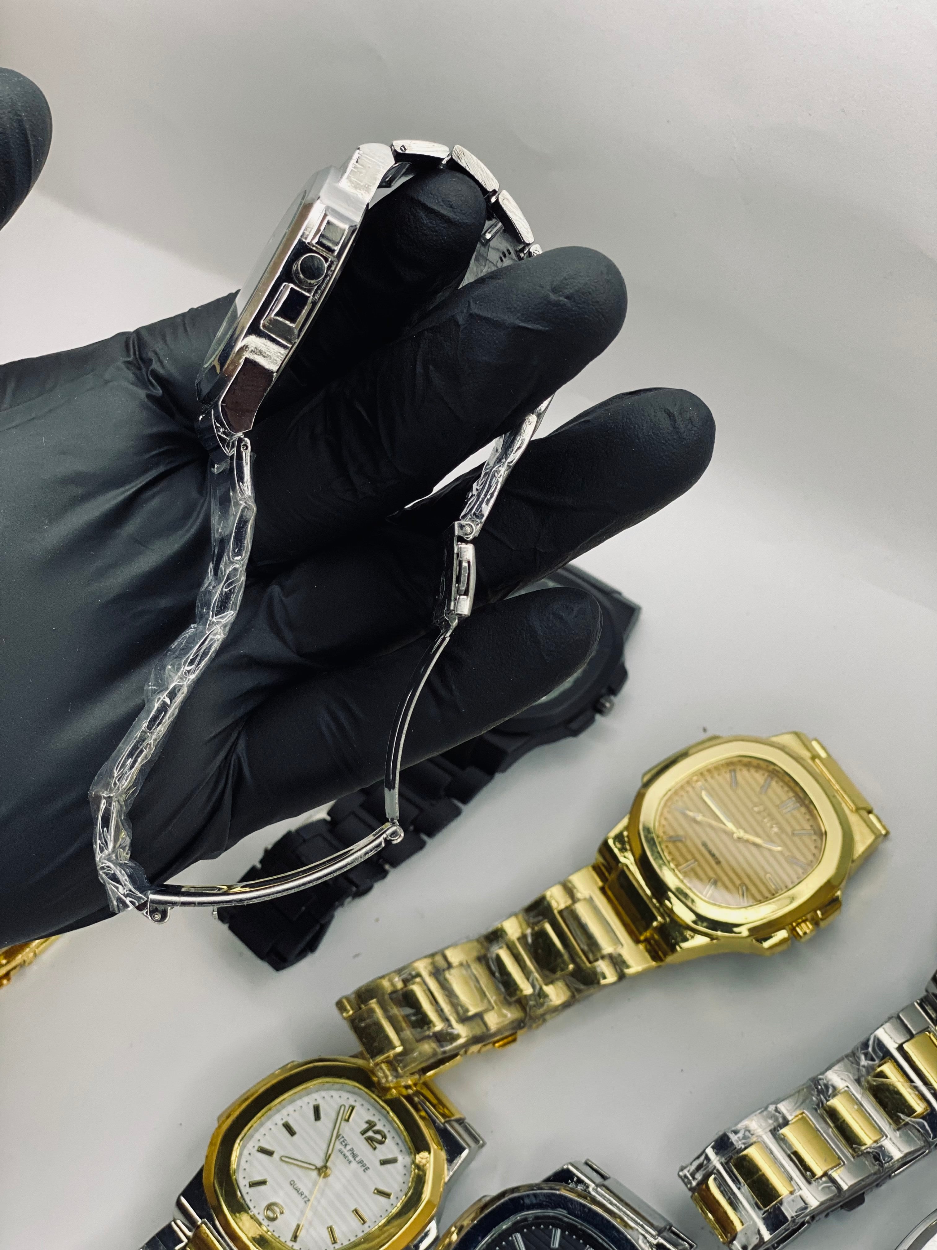 TIMEBE Modern Silver Blue Watch
