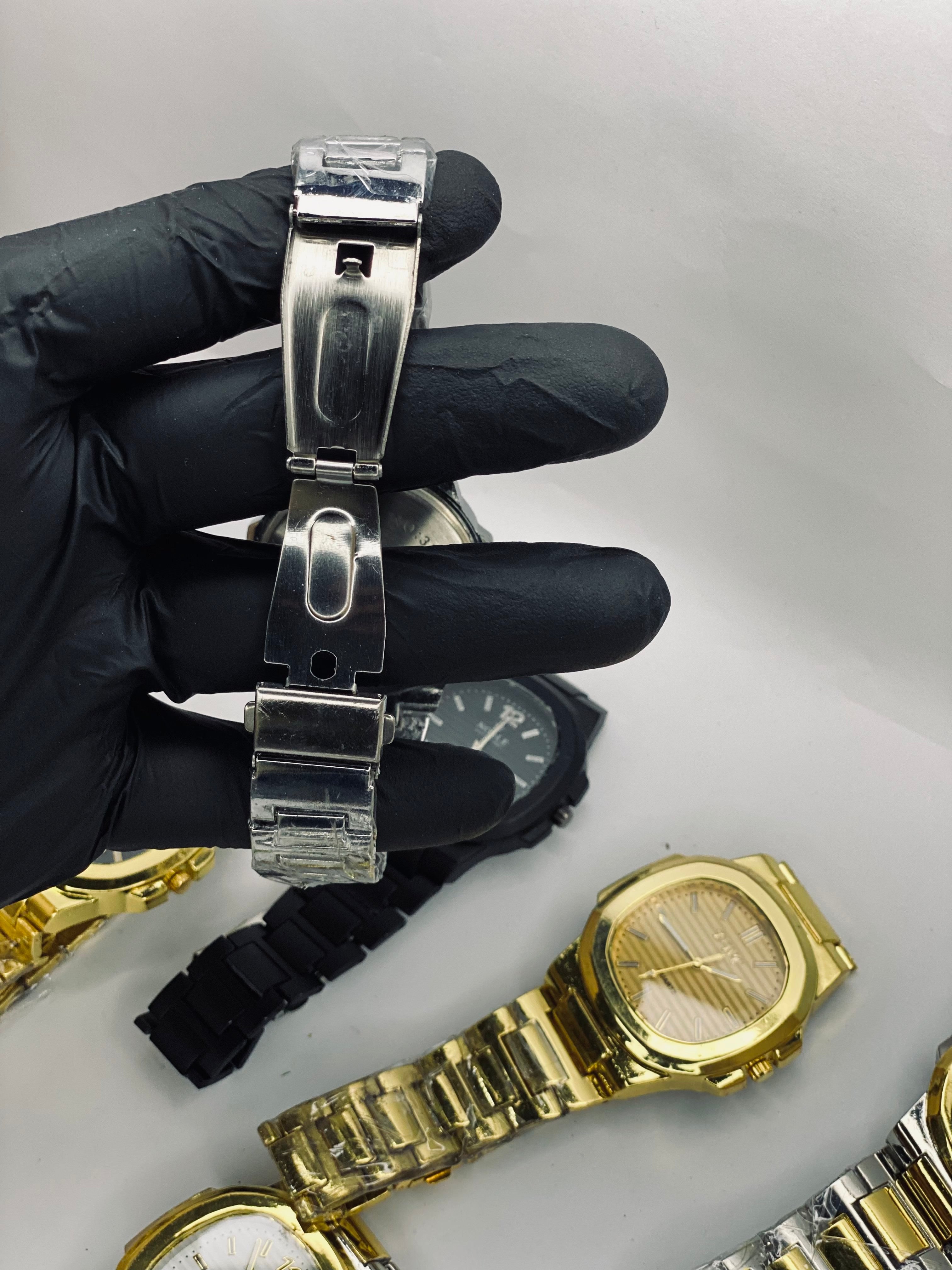 TIMEBE Modern Silver Blue Watch