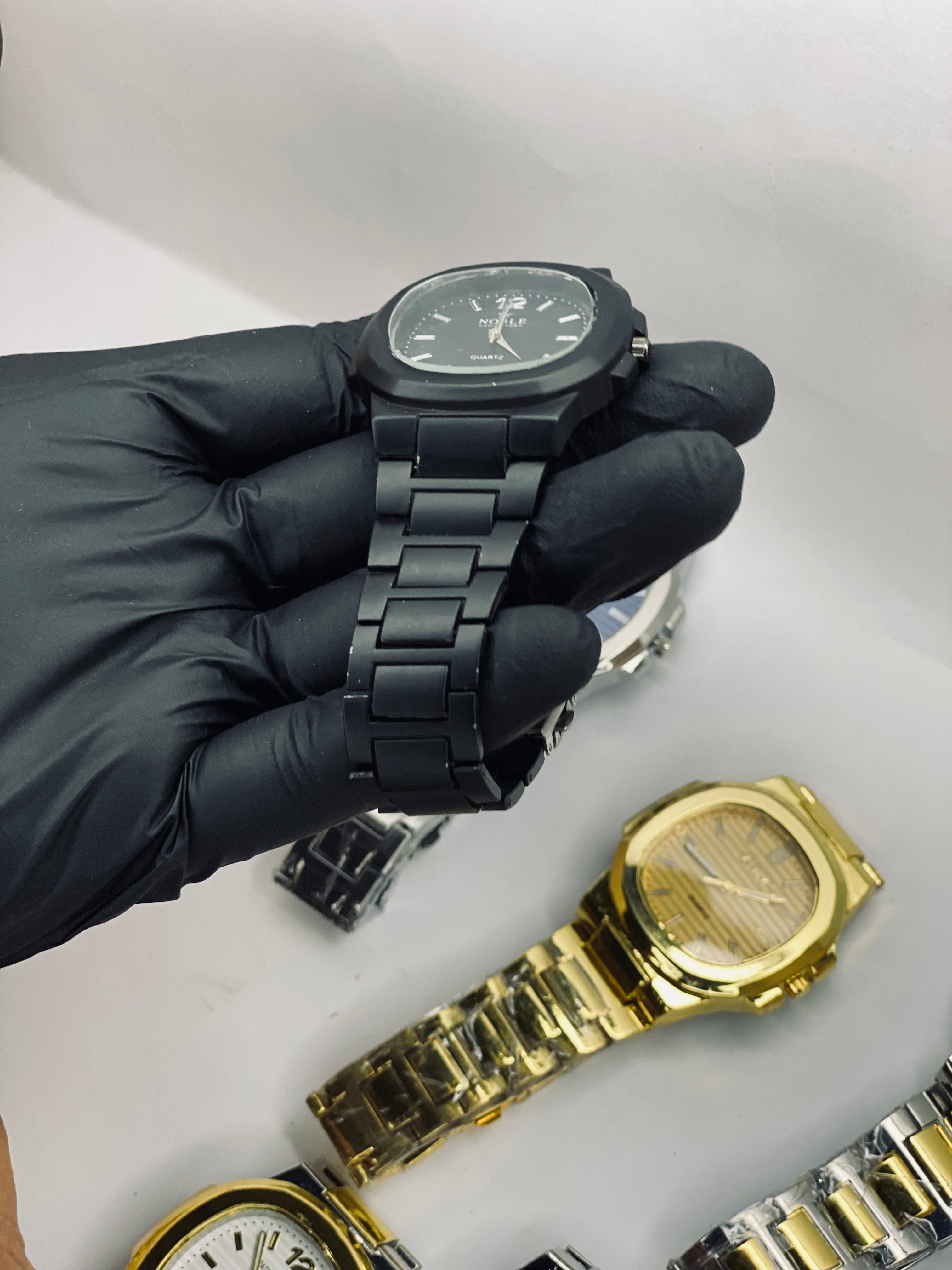 Matte Black Modern Watch